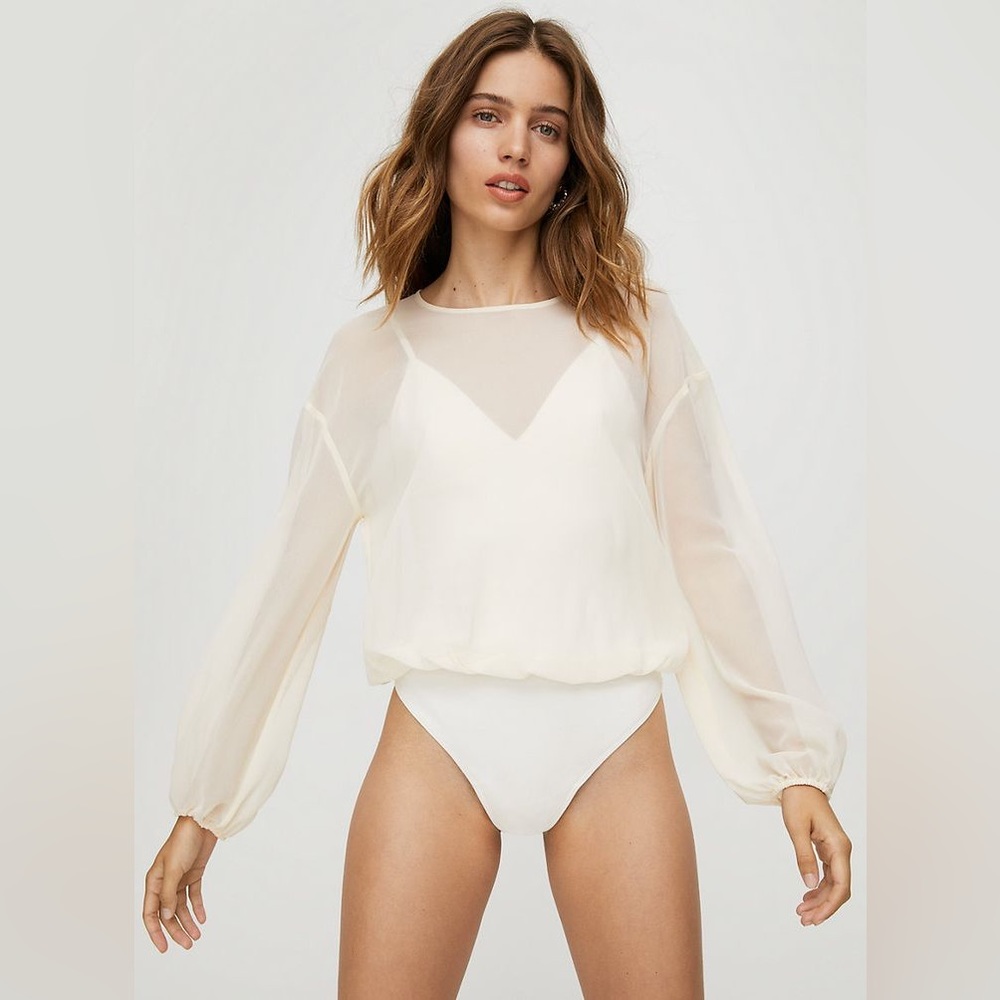 Wilfred Sheer Long Sleeve Bodysuit